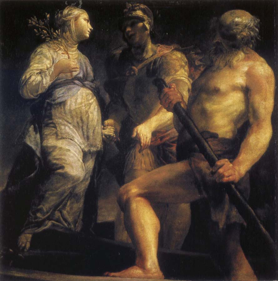 Giuseppe Maria Crespi Aeneas with the Sybil and Charon